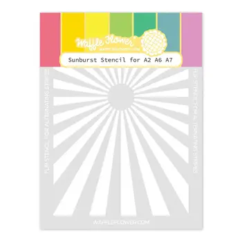 WAFFLE FLOWER WAFFLE FLOWER SUNBURST STENCIL