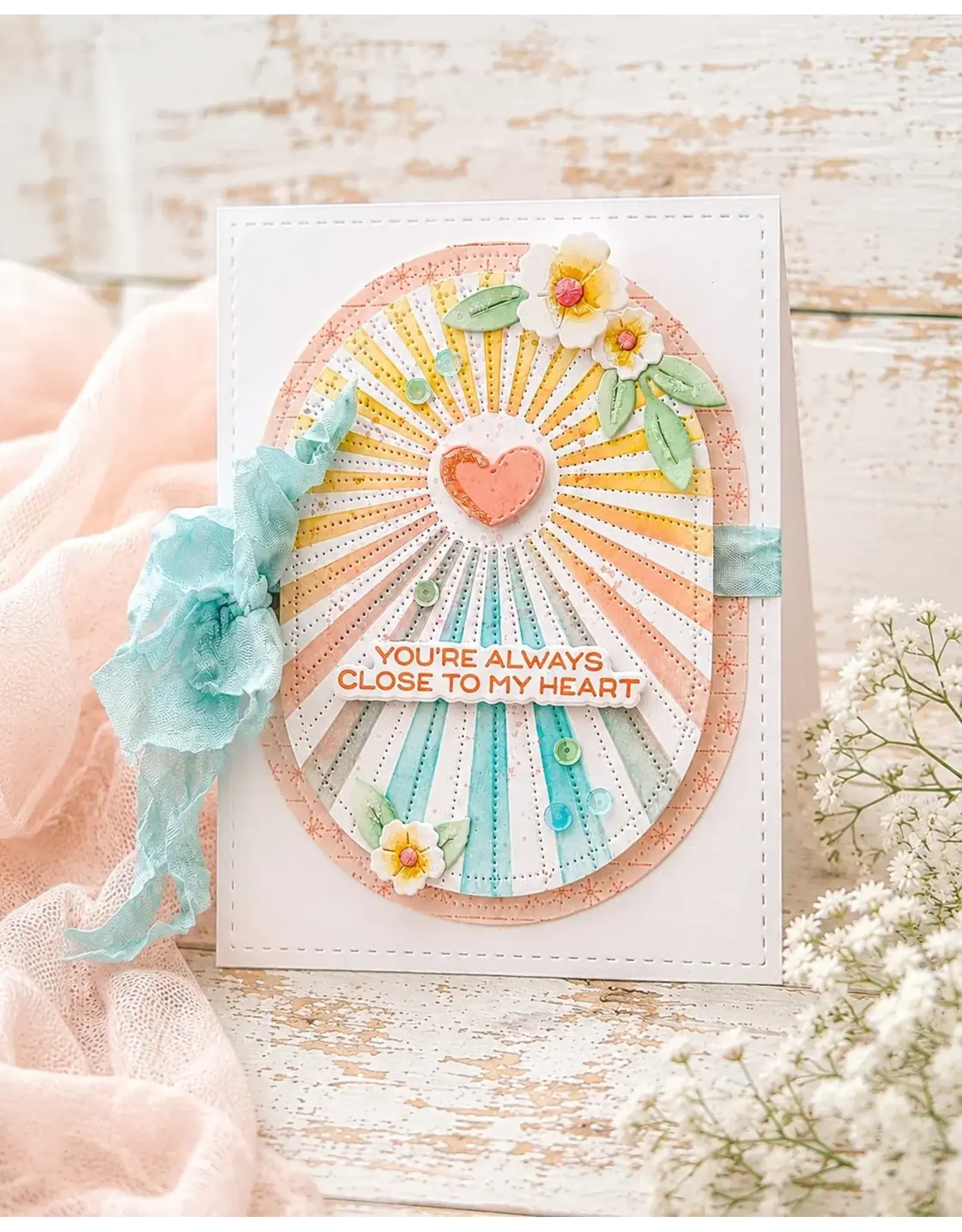 WAFFLE FLOWER WAFFLE FLOWER SUNBURST STENCIL