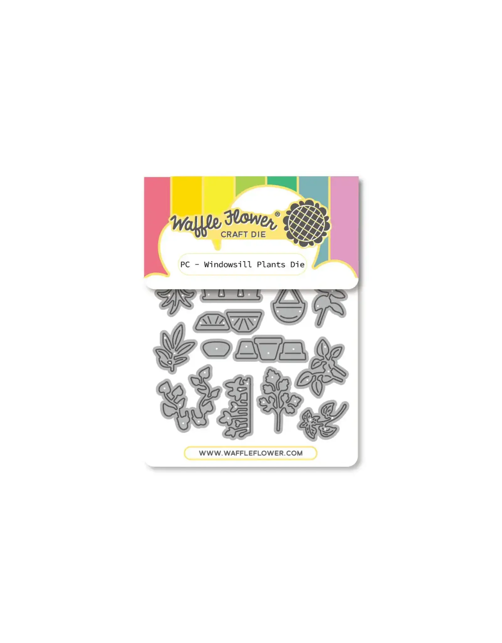WAFFLE FLOWER WAFFLE FLOWER POSTAGE COLLAGE WINDOWSILL PLANTS DIE SET