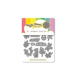 WAFFLE FLOWER WAFFLE FLOWER POSTAGE COLLAGE WINDOWSILL PLANTS DIE SET