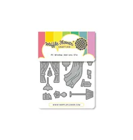 WAFFLE FLOWER WAFFLE FLOWER POSTAGE COLLAGE WINDOW ADD-ONS DIE SET