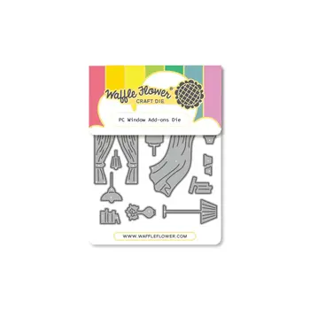WAFFLE FLOWER WAFFLE FLOWER POSTAGE COLLAGE WINDOW ADD-ONS DIE SET