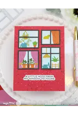 WAFFLE FLOWER WAFFLE FLOWER POSTAGE COLLAGE WINDOW ADD-ONS DIE SET