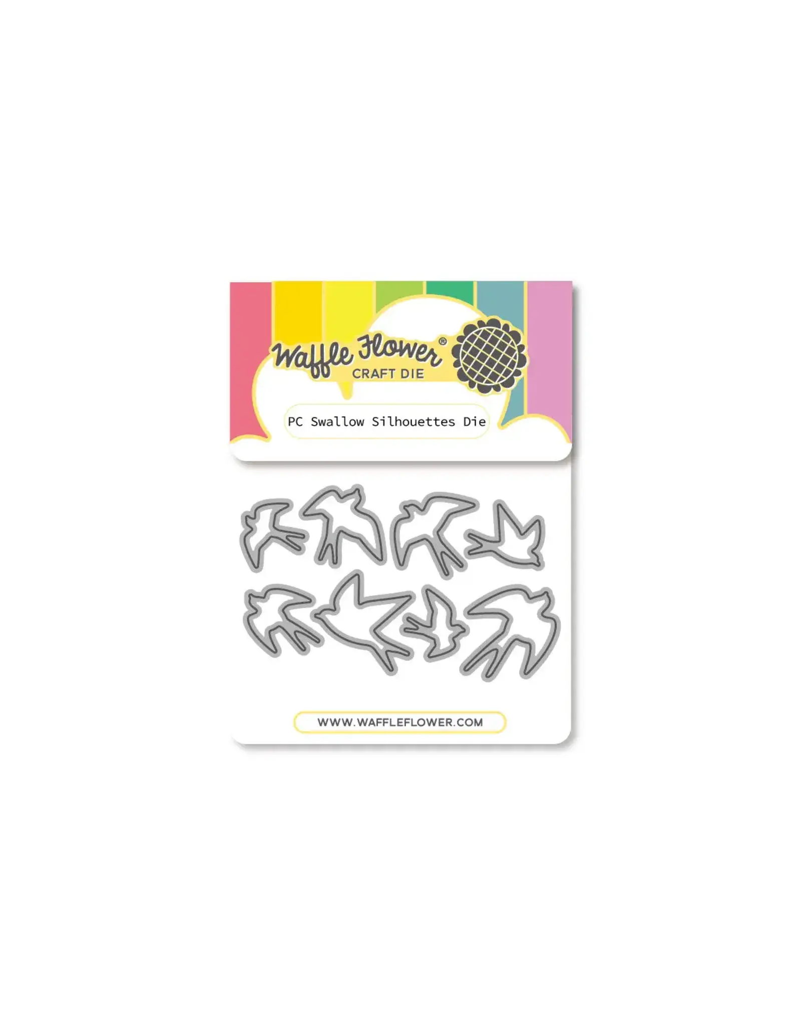 WAFFLE FLOWER WAFFLE FLOWER POSTAGE COLLAGE SWALLOW SILHOUETTES DIE SET
