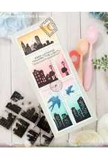 WAFFLE FLOWER WAFFLE FLOWER POSTAGE COLLAGE SWALLOW SILHOUETTES DIE SET