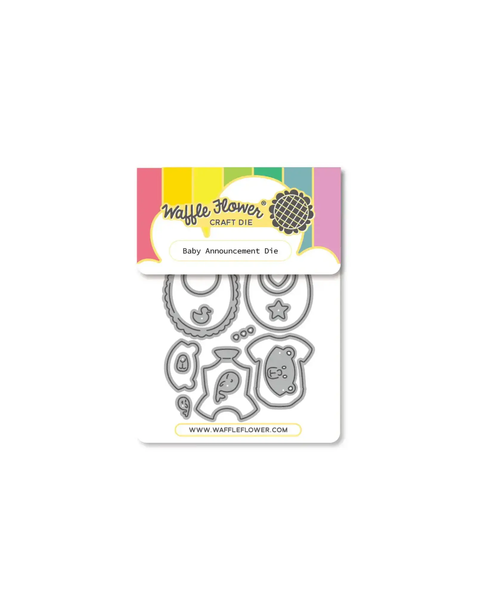 WAFFLE FLOWER WAFFLE FLOWER BABY ANNOUNCEMENT DIE SET