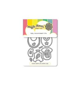 WAFFLE FLOWER WAFFLE FLOWER BABY ANNOUNCEMENT DIE SET