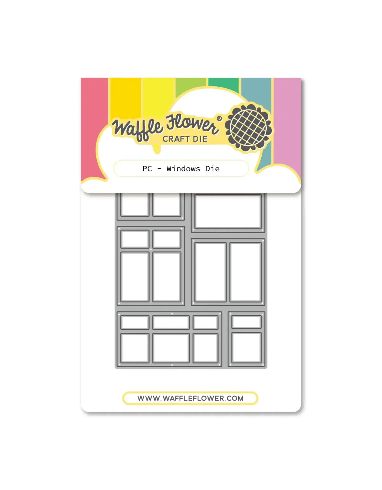 WAFFLE FLOWER WAFFLE FLOWER POSTAGE COLLAGE WINDOWS DIE