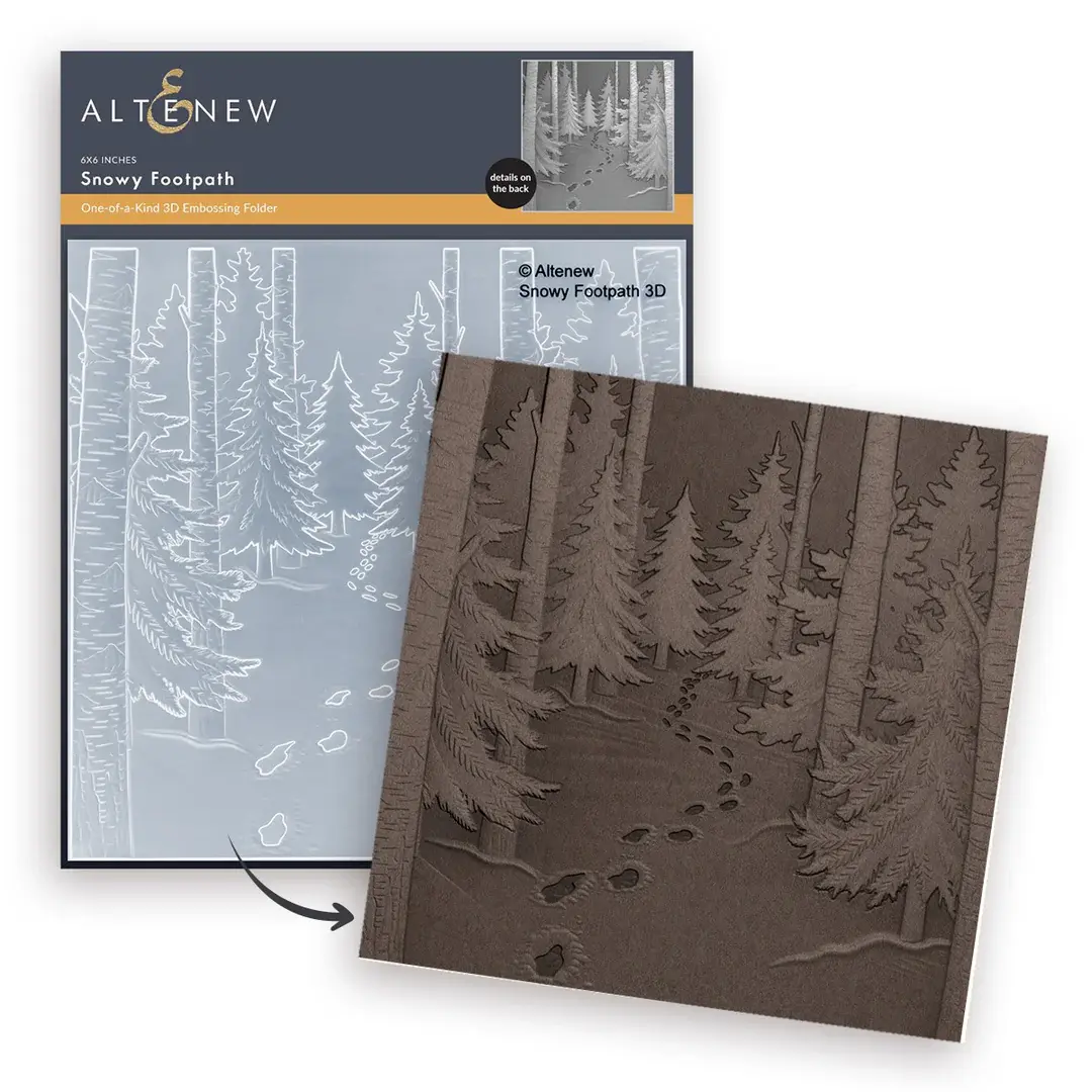 ALTENEW ALTENEW SNOWY FOOTPATH 3D EMBOSSING FOLDER