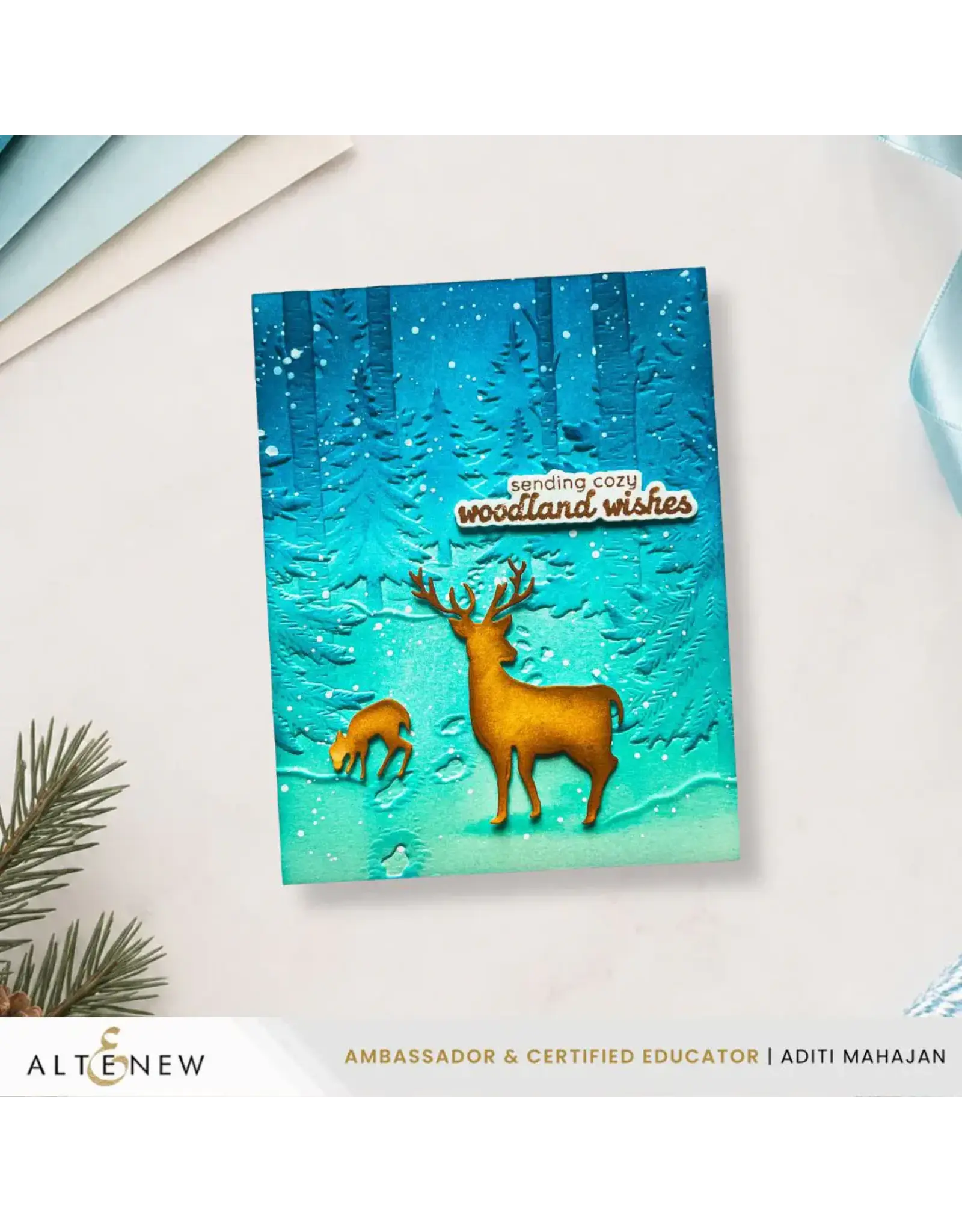 ALTENEW ALTENEW SNOWY FOOTPATH 3D EMBOSSING FOLDER