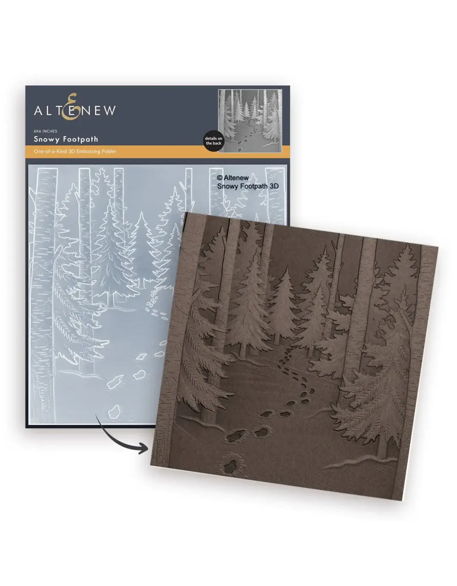 ALTENEW ALTENEW SNOWY FOOTPATH 3D EMBOSSING FOLDER