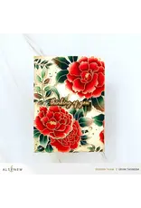 ALTENEW ALTENEW BUILD-A-GARDEN: BLOSSOMING TRIO CLEAR STAMP, STENCIL SET AND BLENDING BRUSH