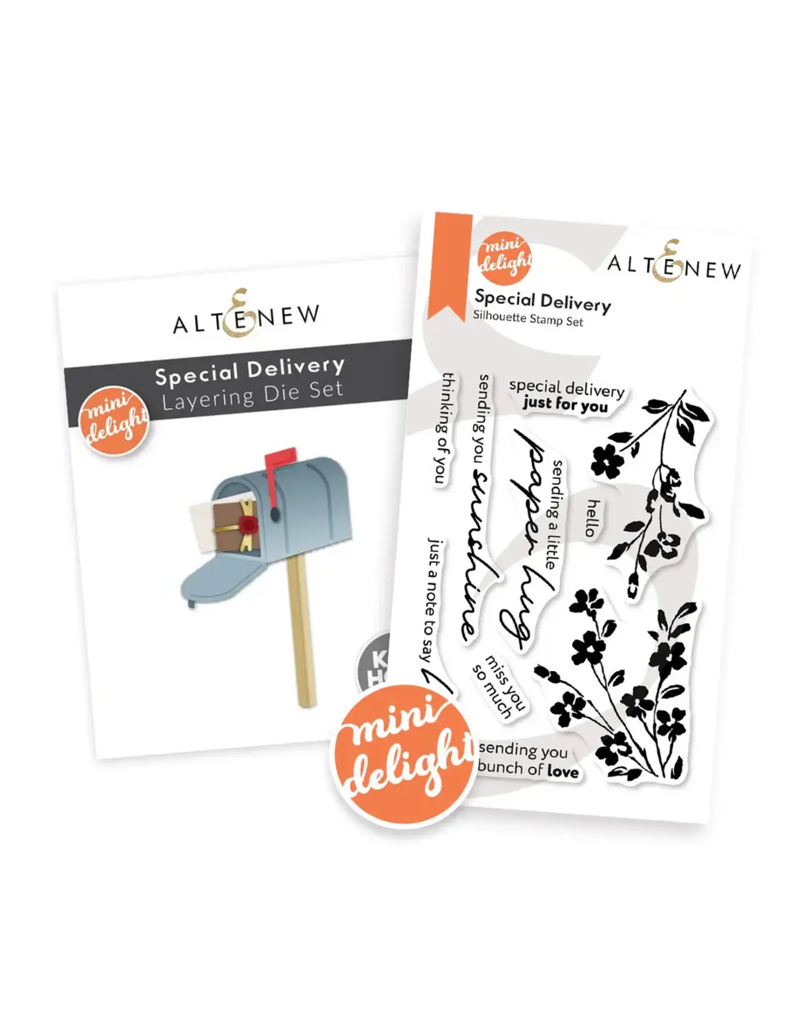 ALTENEW ALTENEW MINI DELIGHT: SPECIAL DELIVERY CLEAR STAMP & DIE SET