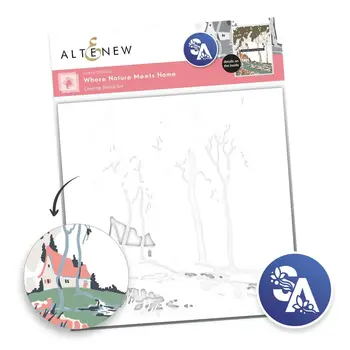 ALTENEW ALTENEW STENCIL ART: WHERE NATURE MEETS HOME LAYERING STENCIL SET 6/PK