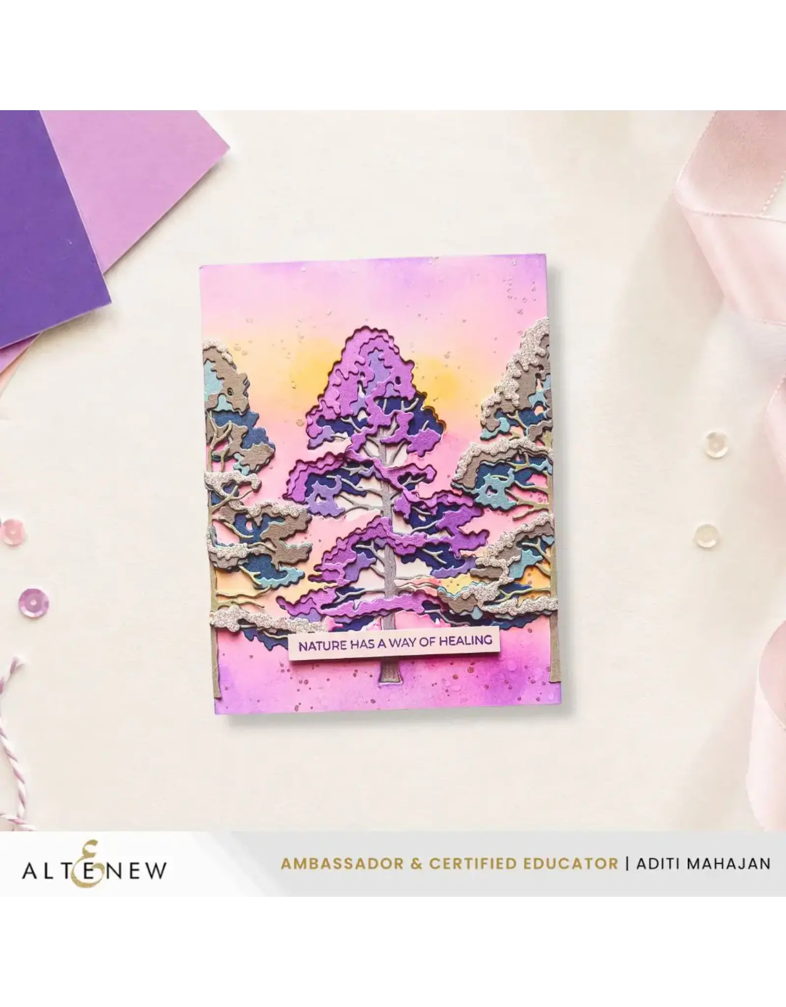 ALTENEW ALTENEW CREATIVE CUTS: JACK PINE TREE LAYERING DIE SET