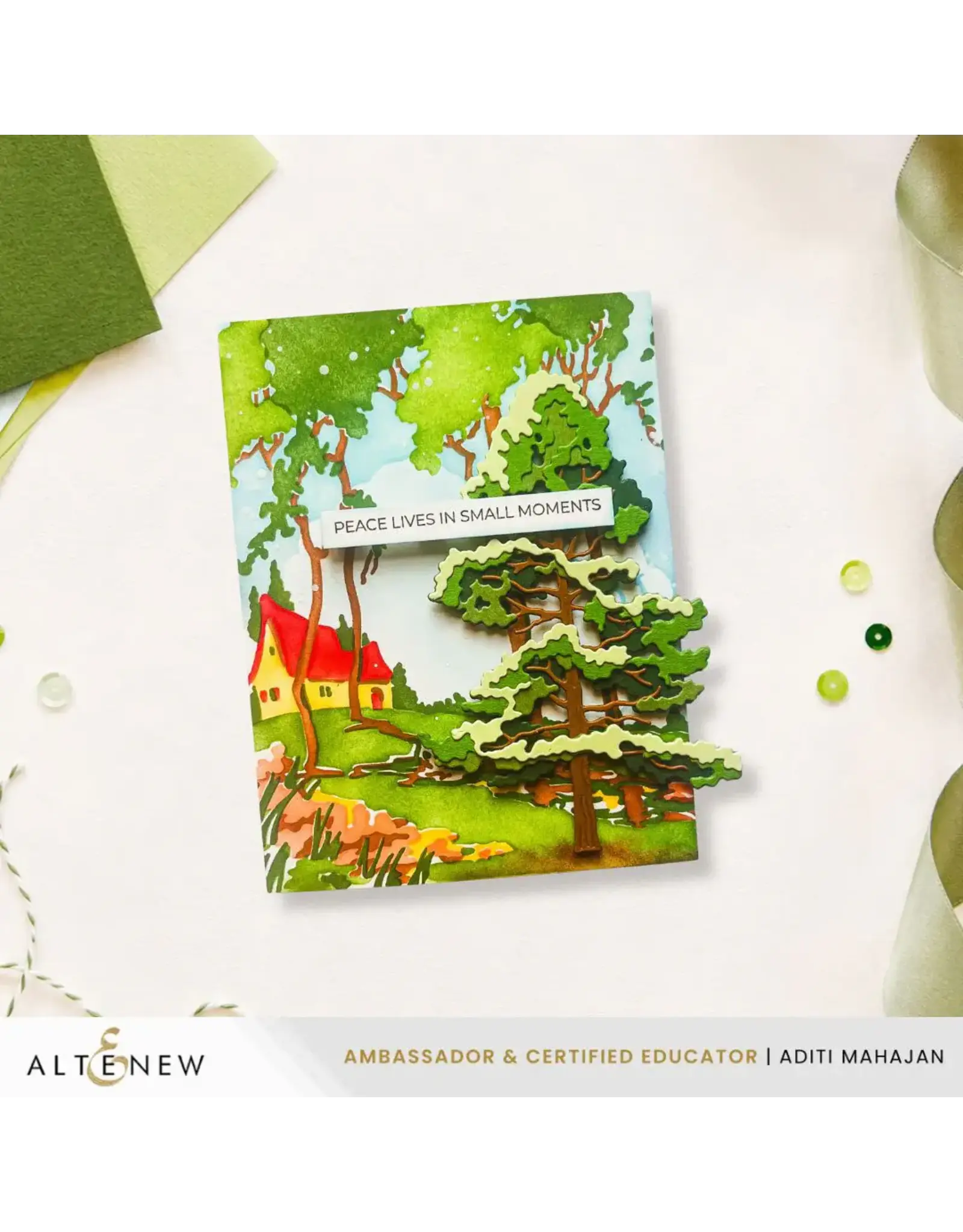 ALTENEW ALTENEW CREATIVE CUTS: JACK PINE TREE LAYERING DIE SET
