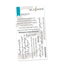 ALTENEW ALTENEW HOLIDAY MESSAGES CLEAR STAMP SET