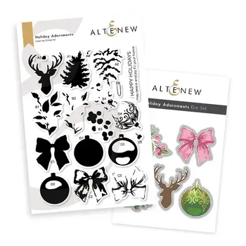 ALTENEW ALTENEW HOLIDAY ADORNMENTS CLEAR STAMP & DIE SET
