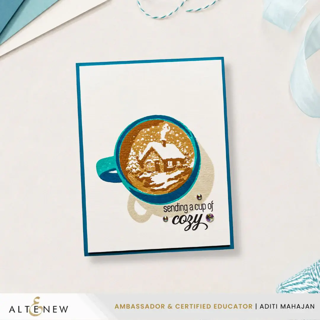 ALTENEW ALTENEW SCENES IN A SIP CLEAR STAMP SET