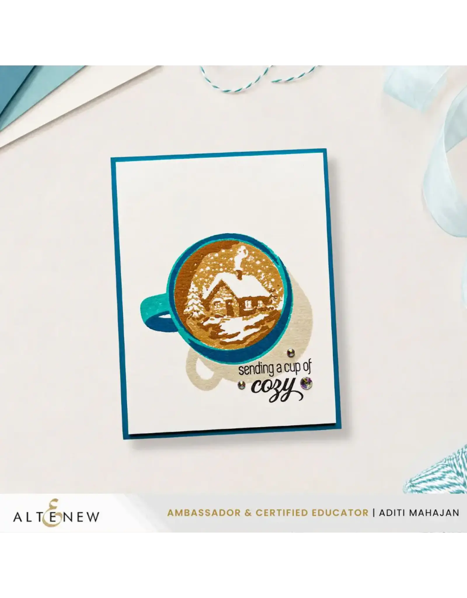 ALTENEW ALTENEW SCENES IN A SIP CLEAR STAMP SET