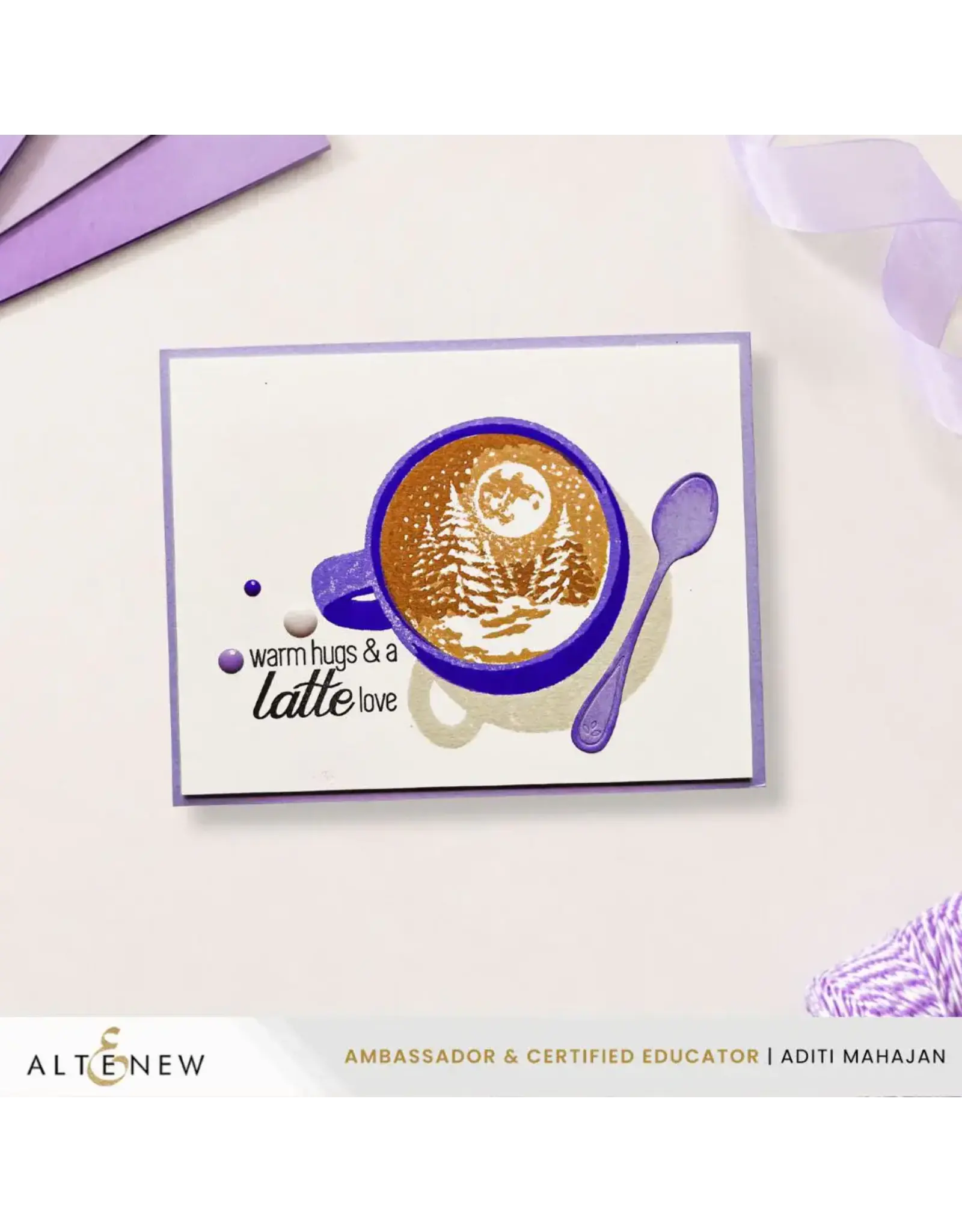ALTENEW ALTENEW SCENES IN A SIP CLEAR STAMP & DIE SET