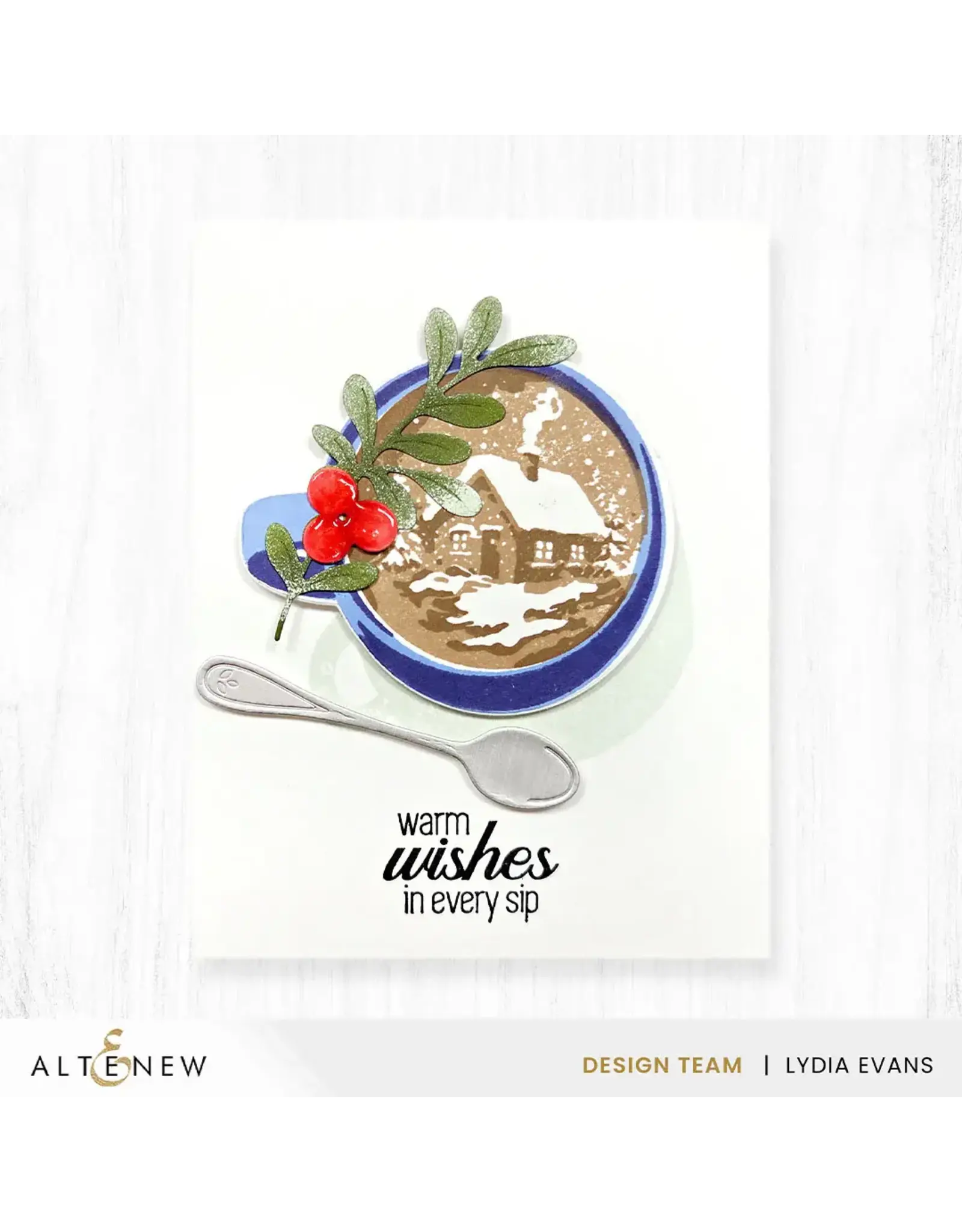 ALTENEW ALTENEW SCENES IN A SIP CLEAR STAMP & DIE SET