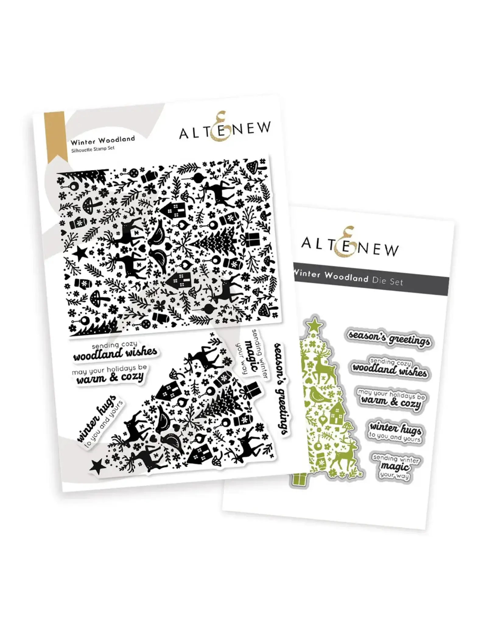 ALTENEW ALTENEW WINTER WOODLAND CLEAR STAMP & DIE SET