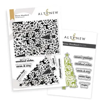 ALTENEW ALTENEW WINTER WOODLAND CLEAR STAMP & DIE SET