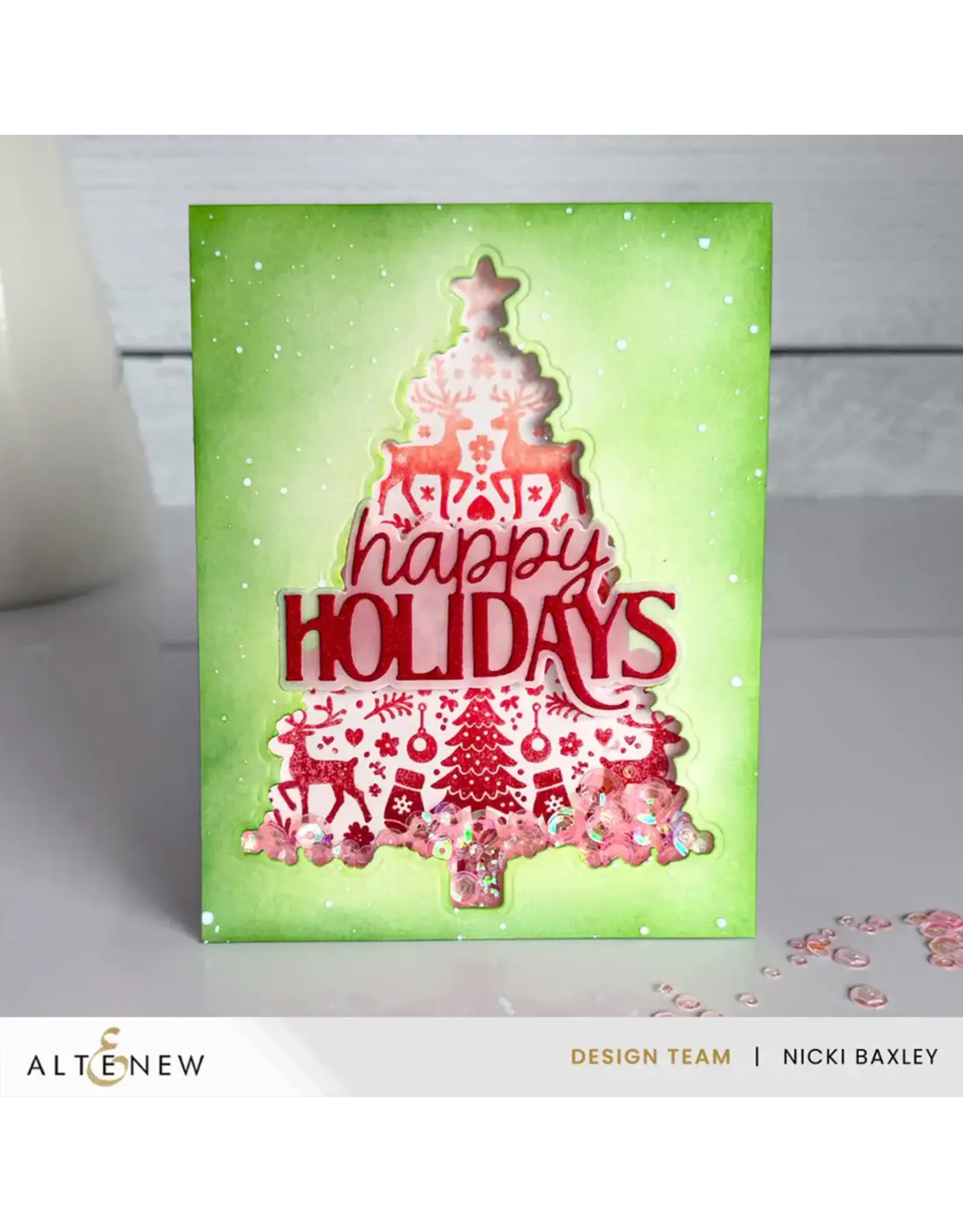 ALTENEW ALTENEW WINTER WOODLAND CLEAR STAMP & DIE SET