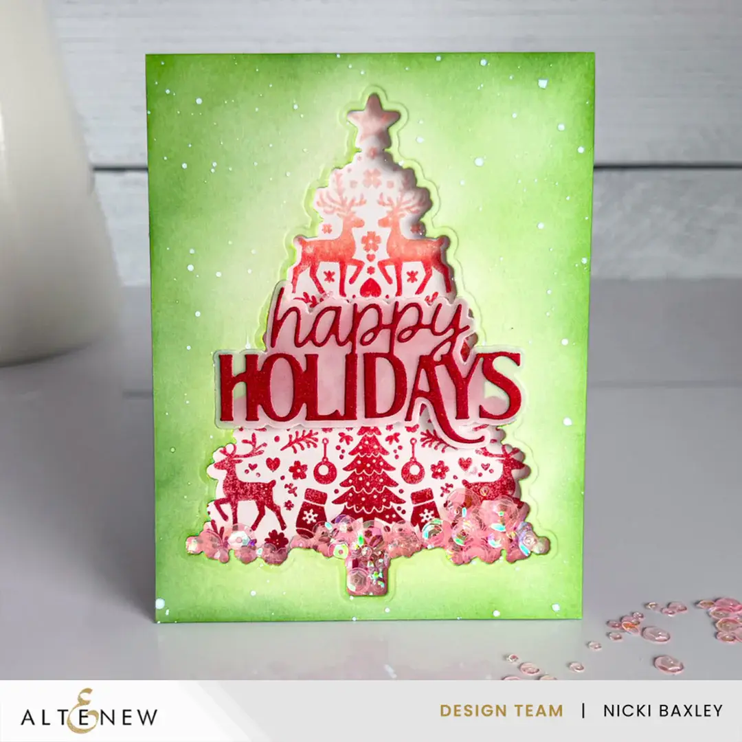 ALTENEW ALTENEW WINTER WOODLAND CLEAR STAMP & DIE SET