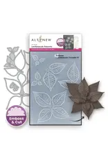 ALTENEW ALTENEW LUSH BOTANICALS: POINSETTIA 3D EMBOSSING FOLDER AND DIE SET