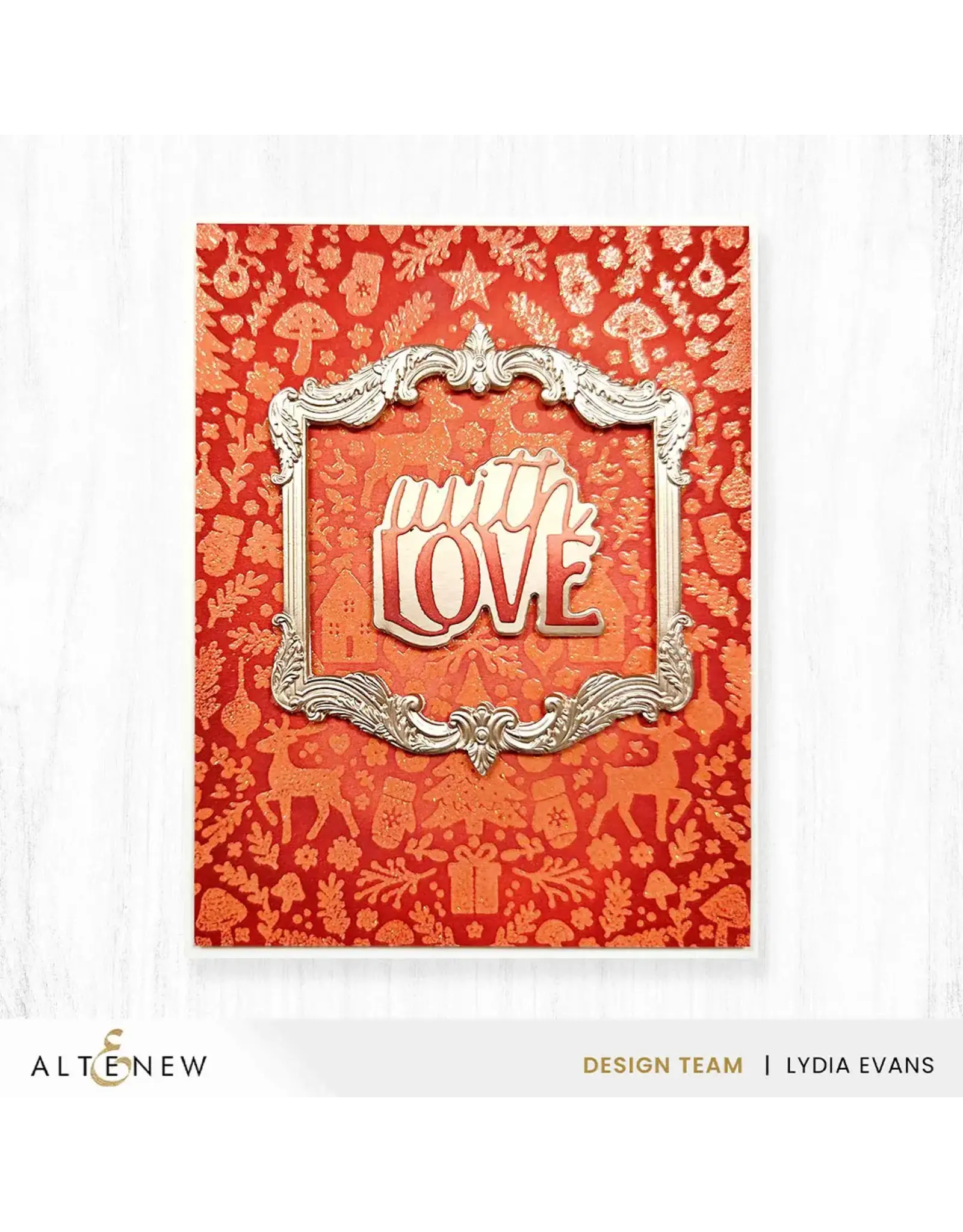 ALTENEW ALTENEW DECORATIVE FRAMES 3D EMBOSSING FOLDER AND DIE SET