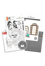 ALTENEW ALTENEW CRAFT YOUR LIFE PROJECT KIT: WINDOWS TO STILLNESS CLEAR STAMP, STENCIL SET, 3D EMBOSSING FOLDER AND DIE SET BUNDLE