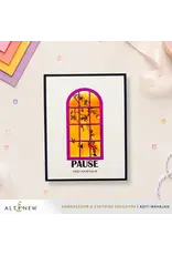ALTENEW ALTENEW CRAFT YOUR LIFE PROJECT KIT: WINDOWS TO STILLNESS CLEAR STAMP, STENCIL SET, 3D EMBOSSING FOLDER AND DIE SET BUNDLE
