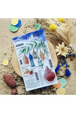 CHOU & FLOWERS CHOU & FLOWERS COLLECTION LE CHANT DES DUNES LUMIERE DOREE A6 CLEAR STAMP SET