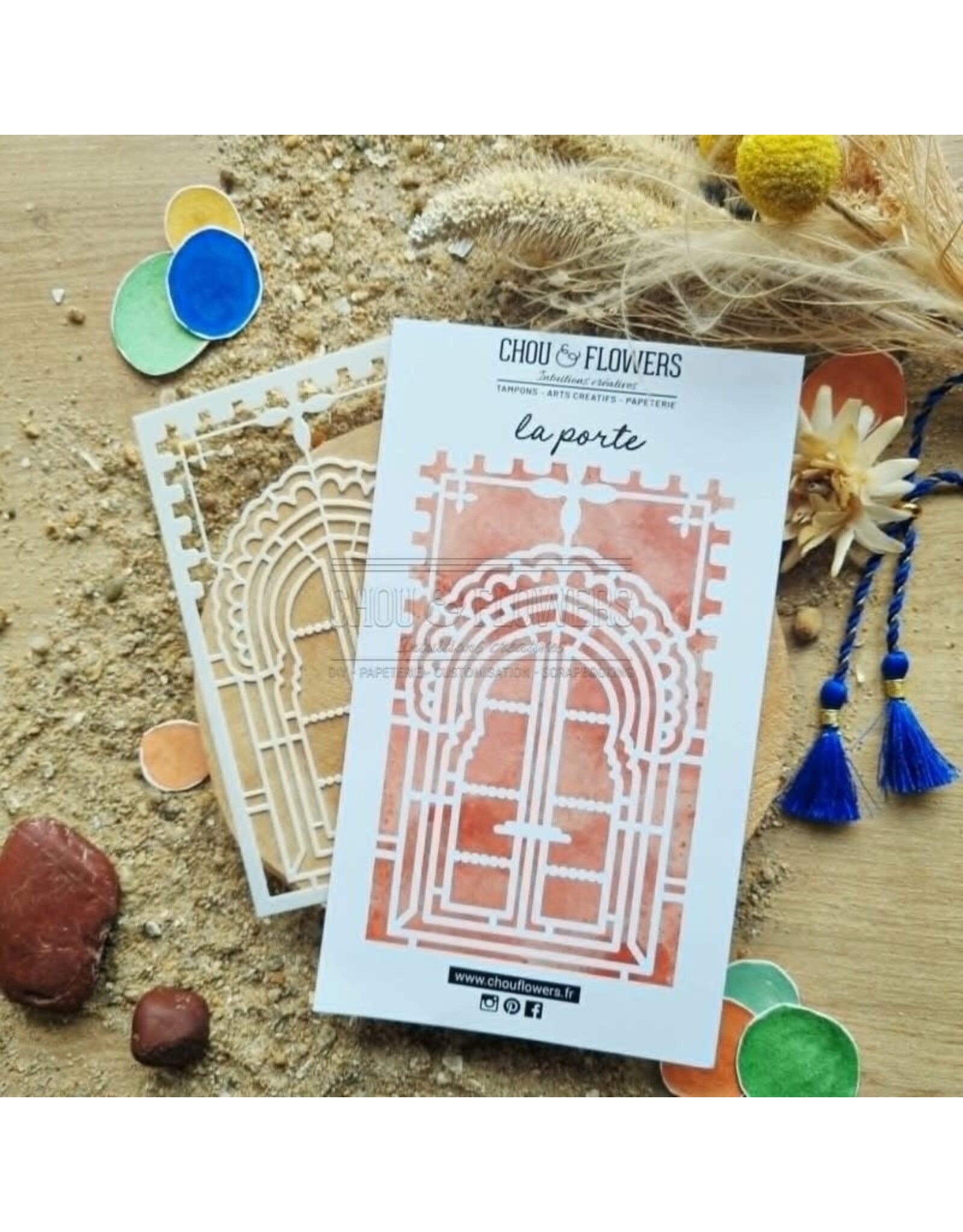 CHOU & FLOWERS CHOU & FLOWERS COLLECTION LE CHANT DES DUNES LA PORTE STENCIL