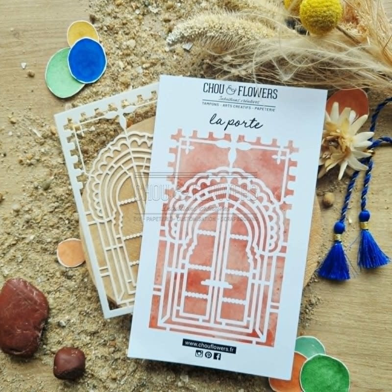 CHOU & FLOWERS CHOU & FLOWERS COLLECTION LE CHANT DES DUNES LA PORTE STENCIL
