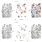 LDRS CREATIVE LDRS CREATIVE NEVER-ENDING WILDFLOWERS LAYERING STENCILS SET 2/PK