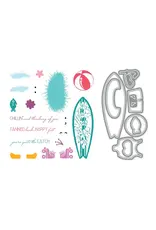 LDRS CREATIVE LDRS CREATIVE FUZZY WUZZIES BEACH BUM ADD-ON 4x4 CLEAR STAMP AND DIE SET