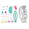 LDRS CREATIVE LDRS CREATIVE FUZZY WUZZIES BEACH BUM ADD-ON 4x4 CLEAR STAMP AND DIE SET