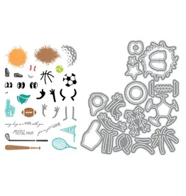 LDRS CREATIVE LDRS CREATIVE FUZZY WUZZIES ATHLETIC SUPPORTER ADD-ON 4x6 CLEAR STAMP AND DIE SET