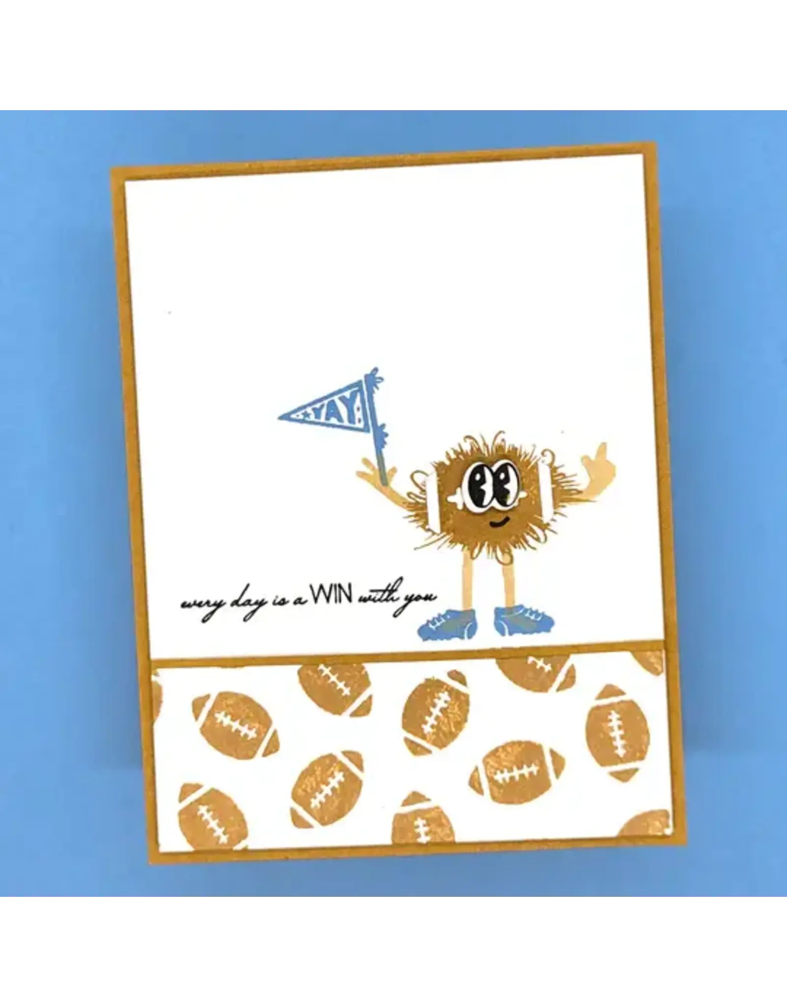 LDRS CREATIVE LDRS CREATIVE FUZZY WUZZIES ATHLETIC SUPPORTER ADD-ON 4x6 CLEAR STAMP AND DIE SET