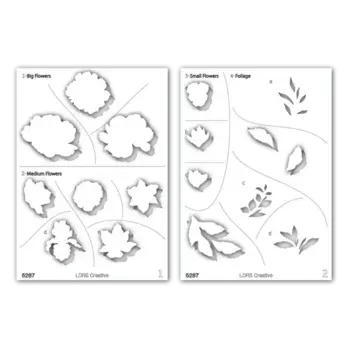 LDRS CREATIVE LDRS CREATIVE BOUQUET MAKER MASK STENCIL SET