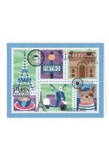 LDRS CREATIVE LDRS CREATIVE PARIS POSTAGE COLLAGE 4x6 CLEAR STAMP SET