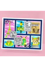 LDRS CREATIVE LDRS CREATIVE PARIS POSTAGE COLLAGE 4x6 CLEAR STAMP SET