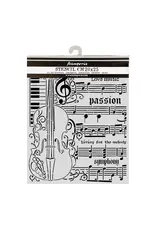 STAMPERIA STAMPERIA SYMPHONY VIOLIN 20x25cm STENCIL