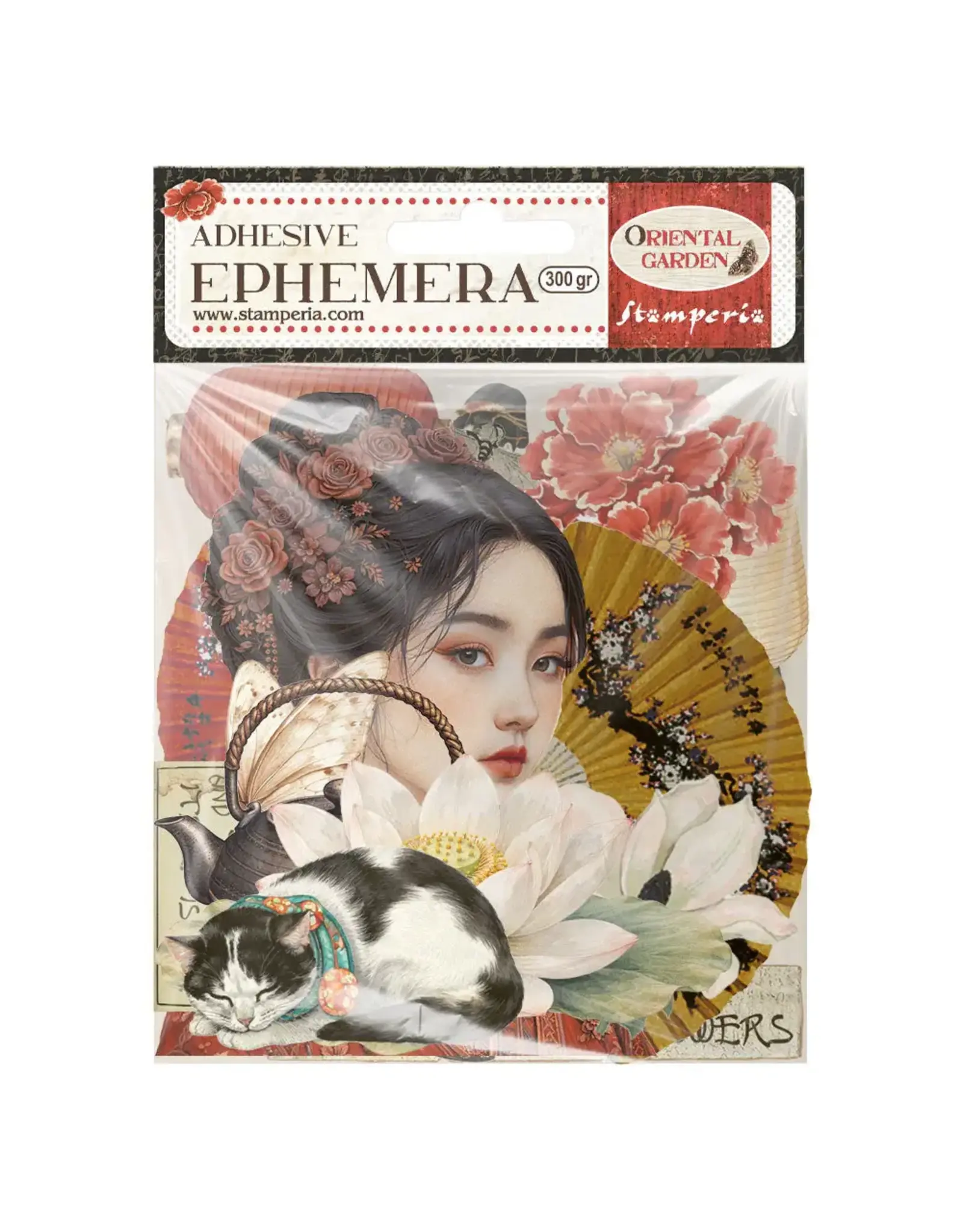 STAMPERIA STAMPERIA ORIENTAL GARDEN EPHEMERA ADHESIVE PAPER CUT OUTS