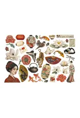 STAMPERIA STAMPERIA ORIENTAL GARDEN EPHEMERA ADHESIVE PAPER CUT OUTS