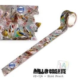 AALL & CREATE AALL & CREATE #154 BIRD FEAST LAYER IT UP! WASHI TAPE