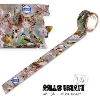 AALL & CREATE AALL & CREATE #154 BIRD FEAST LAYER IT UP! WASHI TAPE